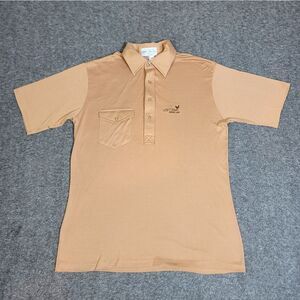 Vtg Pickering Golf Polo L Brown USA Lisle Cotton Los Colinas Sports Club New